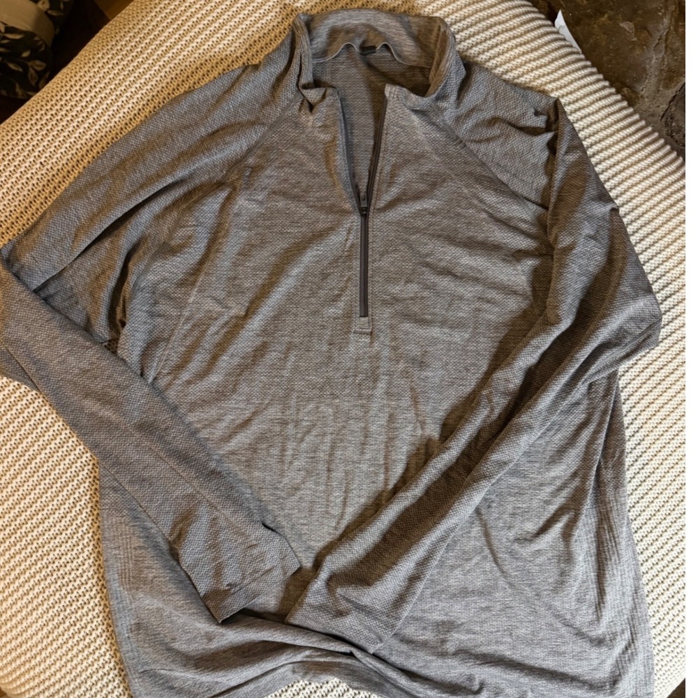 Lululemon Metal Vent Tech 1/2 Zip 2.0 Pullover Mens XXL Heathered Grey